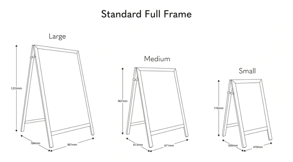  Woodworkz Standard Full Frame Line Up Diagram